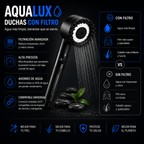 AquaLux™ Porque tu piel y tu cabello merecen un agua mejor.