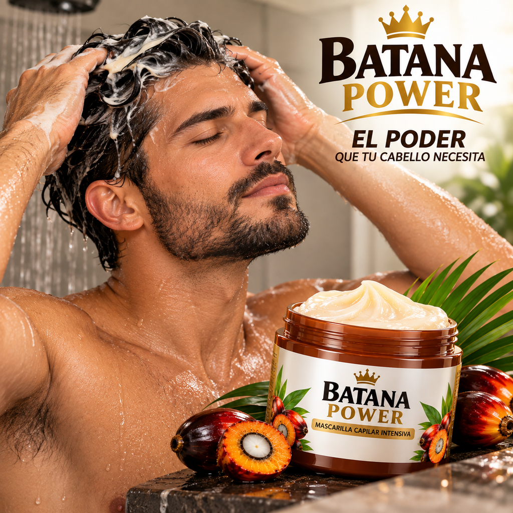BATANA POWER   Mascarilla intensiva para una melena más fuerte, nutrida y radiante.