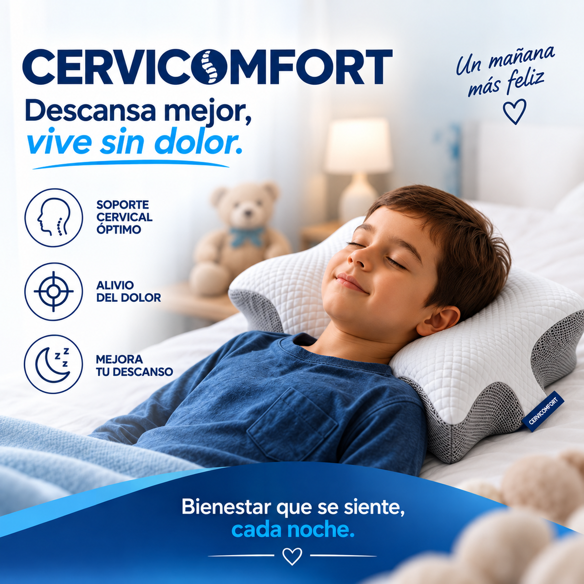 Cervicomfort. Almohada Cervical Ergonómica.